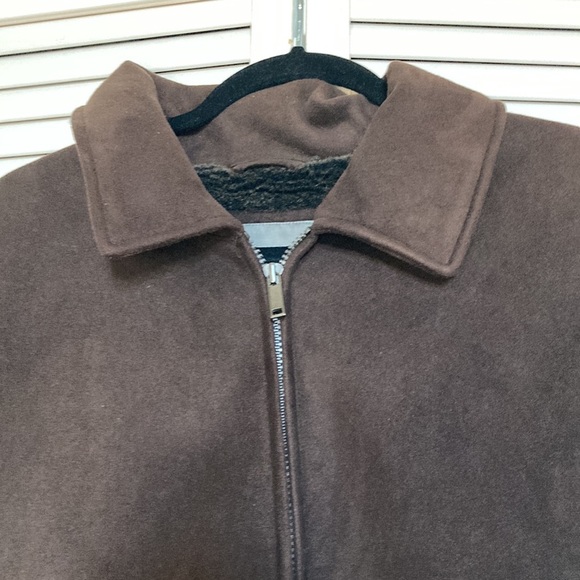 JOHNSTON N MURPHY COAT MEN SIZE XL BROWN LONG SLEEVE - Picture 4 of 10